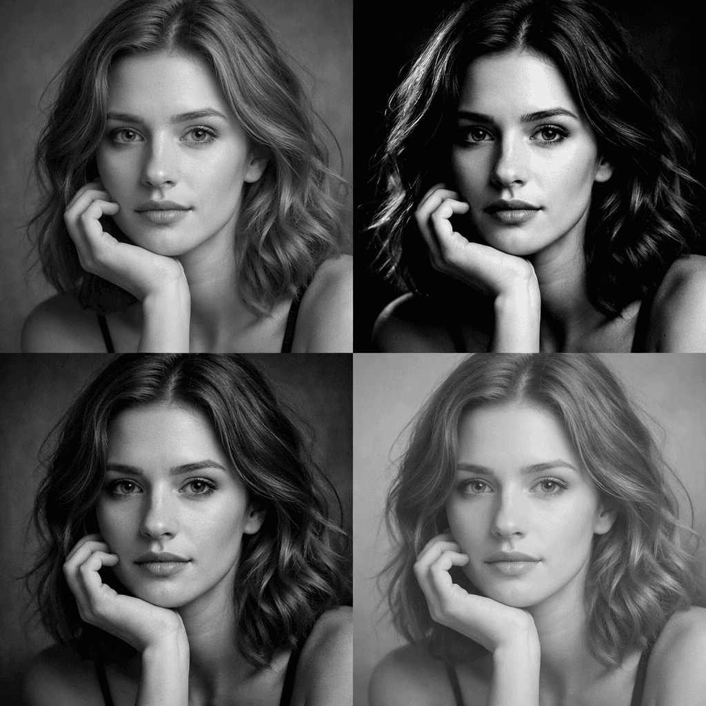 Professional AI Black & White Features