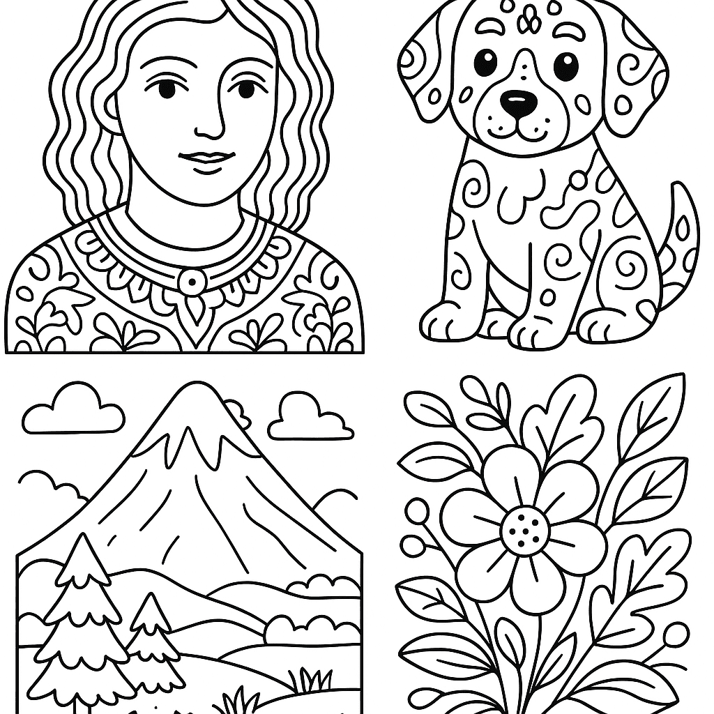 Professional AI Coloring Page Features